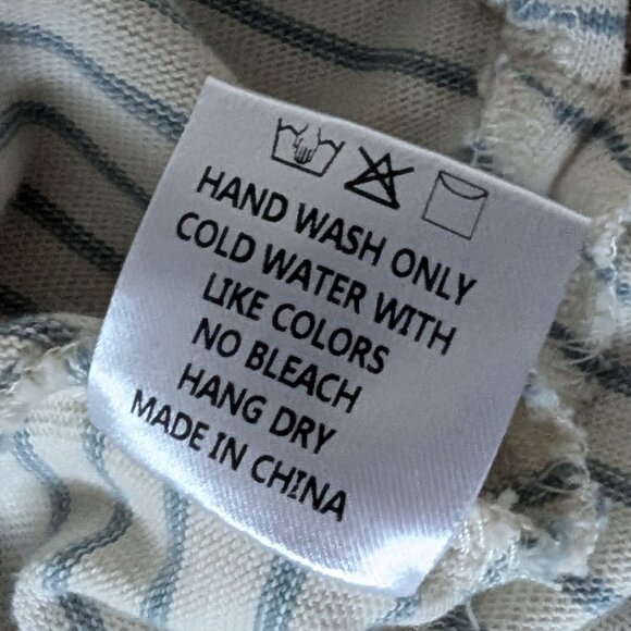 NWOT Amalli Talli cream/blue top, XL Tall - Picture 7 of 8